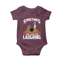 Funny Bowling Baby Onesie Hear The Ten Pin Laughing Bowler