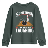 Funny Bowling Youth Sweatshirt Hear The Ten Pin Laughing Bowler