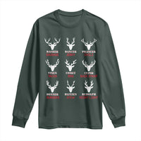 Funny Deer Hunting Long Sleeve Shirt Hunter of All Santa's Reindeer