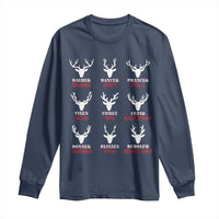 Funny Deer Hunting Long Sleeve Shirt Hunter of All Santa's Reindeer