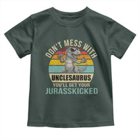 Funny Uncle Dinosaur Toddler T Shirt Don't Mess With Unclesaurus You'll Get Jurasskicked