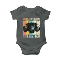 Monster Trucks Are My Jam Baby Onesie Vintage Retro