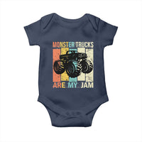 Monster Trucks Are My Jam Baby Onesie Vintage Retro
