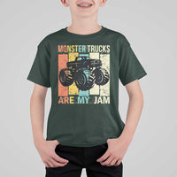 Monster Trucks Are My Jam T Shirt For Kid Vintage Retro