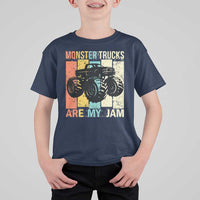 Monster Trucks Are My Jam T Shirt For Kid Vintage Retro