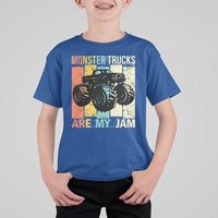 Monster Trucks Are My Jam T Shirt For Kid Vintage Retro