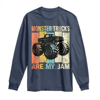 Monster Trucks Are My Jam Long Sleeve Shirt Vintage Retro