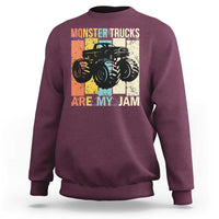 Monster Trucks Are My Jam Sweatshirt Vintage Retro