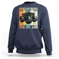Monster Trucks Are My Jam Sweatshirt Vintage Retro