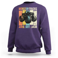 Monster Trucks Are My Jam Sweatshirt Vintage Retro
