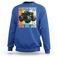 Monster Trucks Are My Jam Sweatshirt Vintage Retro