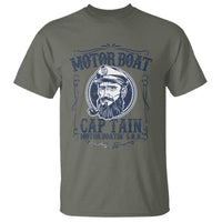 Motor Boat Captain T Shirt Funny Pontoon Boating Motor Boatin Lake Life