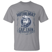 Motor Boat Captain T Shirt Funny Pontoon Boating Motor Boatin Lake Life