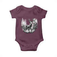 Deer Hunting Baby Onesie Deer Forest Nature Lover Stag Hunter