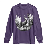 Deer Hunting Long Sleeve Shirt Deer Forest Nature Lover Stag Hunter