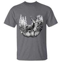 Deer Hunting T Shirt Deer Forest Nature Lover Stag Hunter