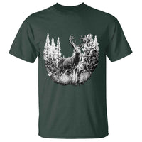 Deer Hunting T Shirt Deer Forest Nature Lover Stag Hunter
