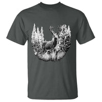 Deer Hunting T Shirt Deer Forest Nature Lover Stag Hunter