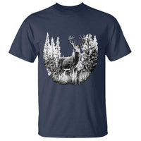 Deer Hunting T Shirt Deer Forest Nature Lover Stag Hunter