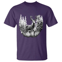 Deer Hunting T Shirt Deer Forest Nature Lover Stag Hunter