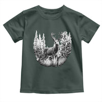 Deer Hunting Toddler T Shirt Deer Forest Nature Lover Stag Hunter