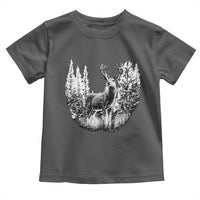 Deer Hunting Toddler T Shirt Deer Forest Nature Lover Stag Hunter