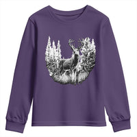 Deer Hunting Youth Sweatshirt Deer Forest Nature Lover Stag Hunter