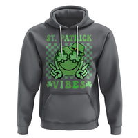Funny St. Patricks Day Hoodie St Patrick Vibes Retro Groovy - Wonder Print Shop