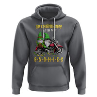 Funny St. Patricks Day Gnome Hoodie Shenanigans With My Gnomies Motorbike Rider - Wonder Print Shop