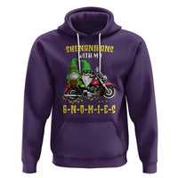 Funny St. Patricks Day Gnome Hoodie Shenanigans With My Gnomies Motorbike Rider - Wonder Print Shop
