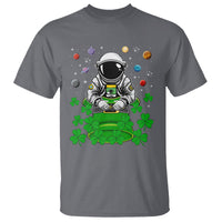 Funny St. Patricks Day Astronaut T Shirt Outer Space Leprechaun - Wonder Print Shop