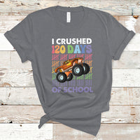 I Crushed 120 Days Of School Funny 120 Days Survivor Truck Kids T Shirt - Wonder Print Shop