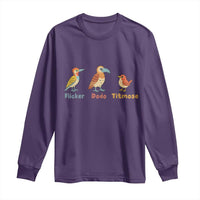Flicker Dodo Titmouse Subtle FDT Long Sleeve Shirt Funny Bird Lover Nature