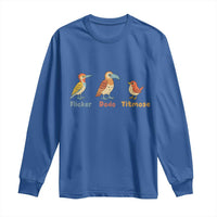 Flicker Dodo Titmouse Subtle FDT Long Sleeve Shirt Funny Bird Lover Nature