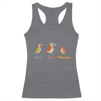 Flicker Dodo Titmouse Subtle FDT Racerback Tank Top Funny Bird Lover Nature