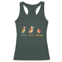 Flicker Dodo Titmouse Subtle FDT Racerback Tank Top Funny Bird Lover Nature