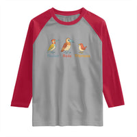 Flicker Dodo Titmouse Subtle FDT Raglan Shirt Funny Bird Lover Nature