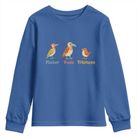 Flicker Dodo Titmouse Subtle FDT Youth Sweatshirt Funny Bird Lover Nature