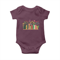 Subtle FDT 8647 Baby Onesie Foxtrots Deltas Tangos Book Lovers Flower