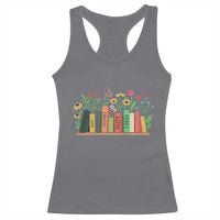 Subtle FDT 8647 Racerback Tank Top Foxtrots Deltas Tangos Book Lovers Flower