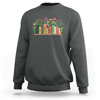 Subtle FDT 8647 Sweatshirt Foxtrots Deltas Tangos Book Lovers Flower