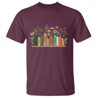 Subtle FDT 8647 T Shirt Foxtrots Deltas Tangos Book Lovers Flower