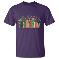 Subtle FDT 8647 T Shirt Foxtrots Deltas Tangos Book Lovers Flower