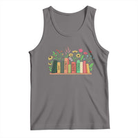 Subtle FDT 8647 Tank Top Foxtrots Deltas Tangos Book Lovers Flower