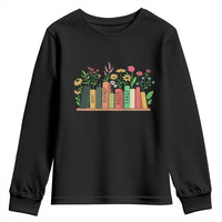 Subtle FDT 8647 Youth Sweatshirt Foxtrots Deltas Tangos Book Lovers Flower