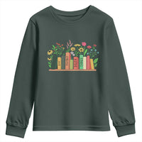 Subtle FDT 8647 Youth Sweatshirt Foxtrots Deltas Tangos Book Lovers Flower