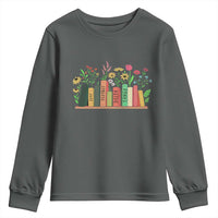 Subtle FDT 8647 Youth Sweatshirt Foxtrots Deltas Tangos Book Lovers Flower