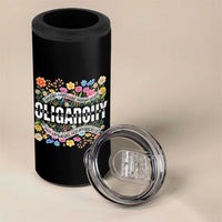 Not My President Subtle Floral 4 in 1 Can Cooler Tumbler Not My Voice Values Beliefs