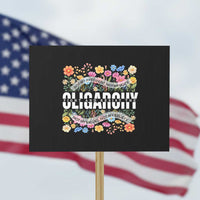 Not My President Subtle Floral Protest Sign Not My Voice Values Beliefs - Wonder Print Shop