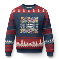 Not My President Subtle Floral Ugly Christmas Sweater Not My Voice Values Beliefs - Wonder Print Shop